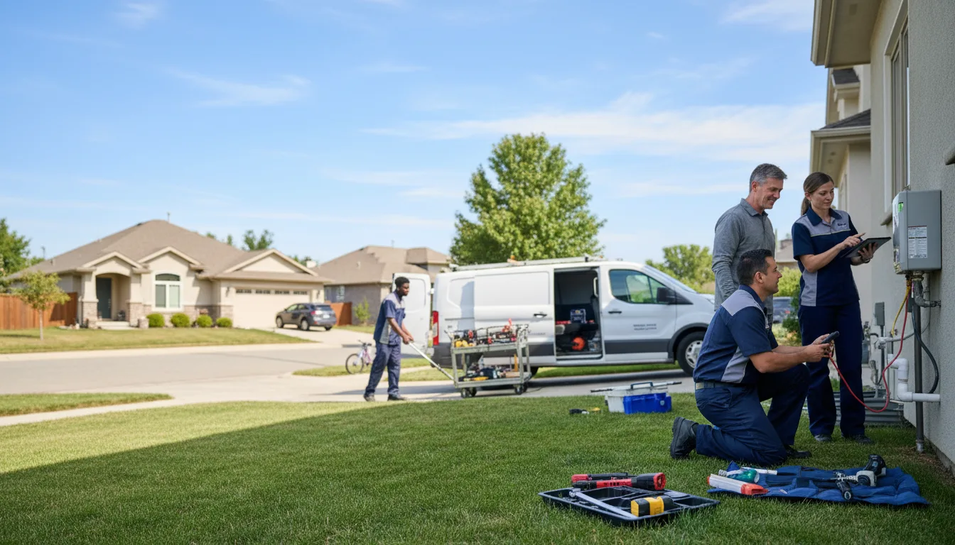 Tankless water heater service in Dorset, OH